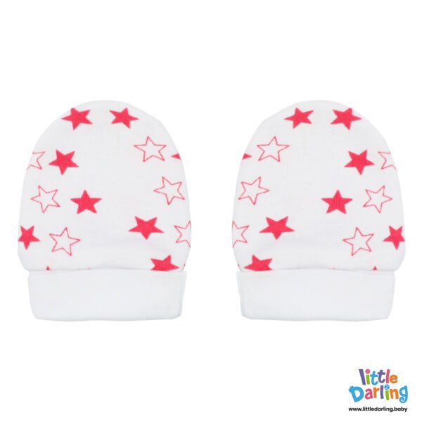 Baby Mittens Pair Pk Of 2 Red Star Little Darling