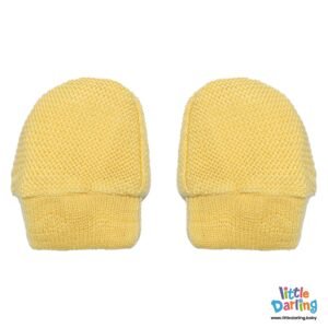 Baby Mittens Pair Pk Of 2 Blue Yellow Colors Little Darling