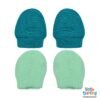Baby Mittens Pair Pk Of 2 Blue color Little Darling